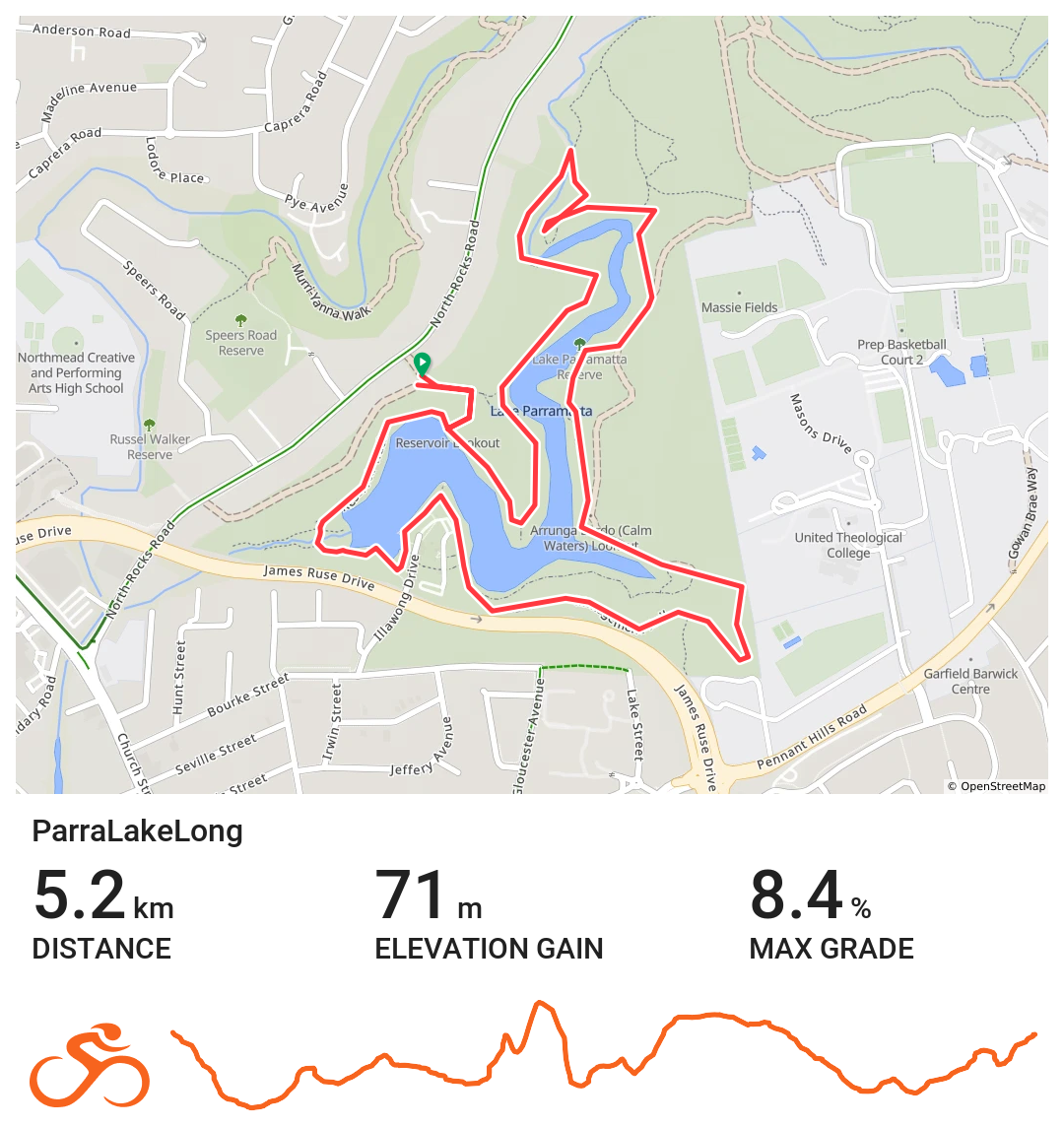 Parramatta Lake (Long 5km)